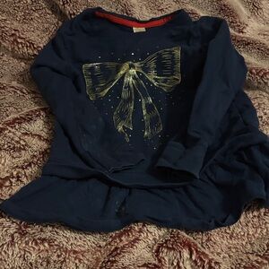 OshKosh B'gosh Navy Shirt with Gold Bow